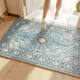 thumbnail image 4 of Persian Crystal Velvet Floor Mat, Stain-resistant and Wear-resistant Door Mat, Bathroom Absorbent Mat, 40*60cm [Crystal Velvet] Patterns and Styles - 6, 4 of 5