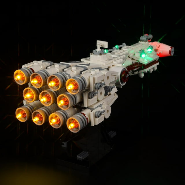 Kyglaring LED Light Kit for Lego A New Hope Tantive IV, Star Wars Buildable 25th Anniversary Starship Model Legos Light Kit Compatible with 75376 Building Model Set, No Model (Classic Version)