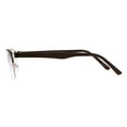 thumbnail image 3 of Mens Half Metal Rim Powered Bifocal Reading Eyeglasses Gold Brown 2.25, 3 of 4
