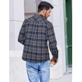 thumbnail image 6 of COOFANDY Men' Flannel Shirts Long Sleeve Button Up Shirt for Men Soft Cotton Plaid Style, 6 of 6
