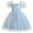 Blue, variant on TAIAOJING Toddler Girls Short Sleeves Prints Embroidery Flowers Dress Dance Dresses Boho Beach Casual Birthday Sundress Cozy 3-4Y