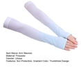 thumbnail image 7 of Mdesiwst 1 Pair Gradient Color Thumbhole Design Ice Silk Arm Sleeves Men Women Sports Arm Sleeves Cycling Supplies, 7 of 7
