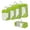 A003- Green, variant on Packing Cubes Gray 5 Set Compression Travel Luggage Organizer Bags for Suitcase Storage