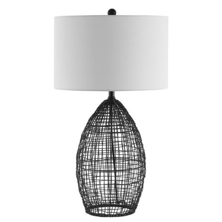 SAFAVIEH Edren 30 in. Industrial Table Lamp, Black/White