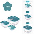 Plastic Food Storage Containers w/Attached Lids. Multi Sizes Containers