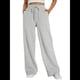 thumbnail image 3 of Pantalones Deportivos de Pierna para Mujer, de Cintura Alta, Holgados, con Cordón y Bolsillos Gris XXXL, 3 of 7