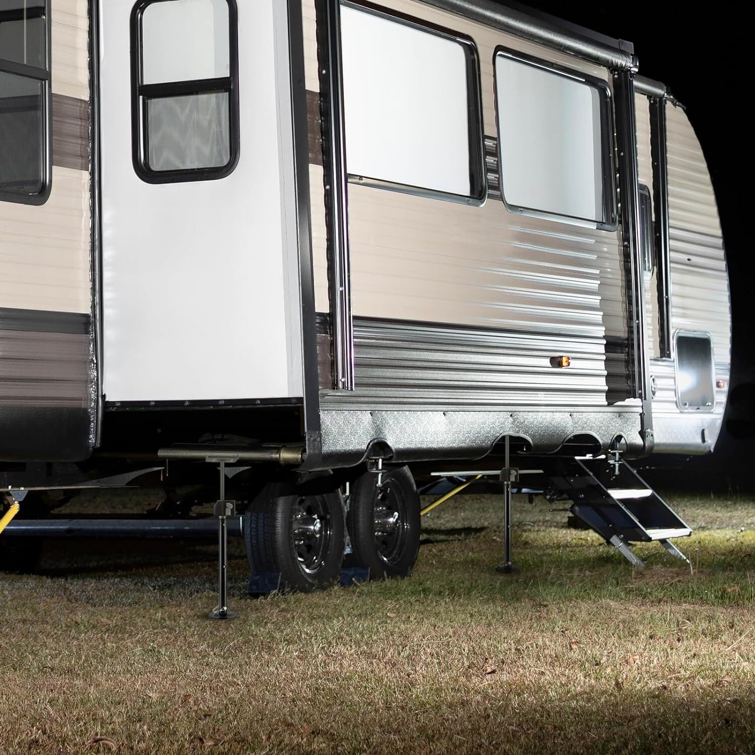 Kohree Set of 2 RV Slide Out Support Stabilizer Jacks 5000lbs Adjust 20"-49" by Power Drill for Travel Trailer