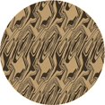 thumbnail image 1 of Ahgly Company Machine Washable Indoor Square Transitional Orange Area Rugs, 3' Square, 1 of 7