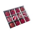 thumbnail image 2 of Adornos de bolas de Navidad inastillables Colco 12 piezas Rojo, 2 of 8