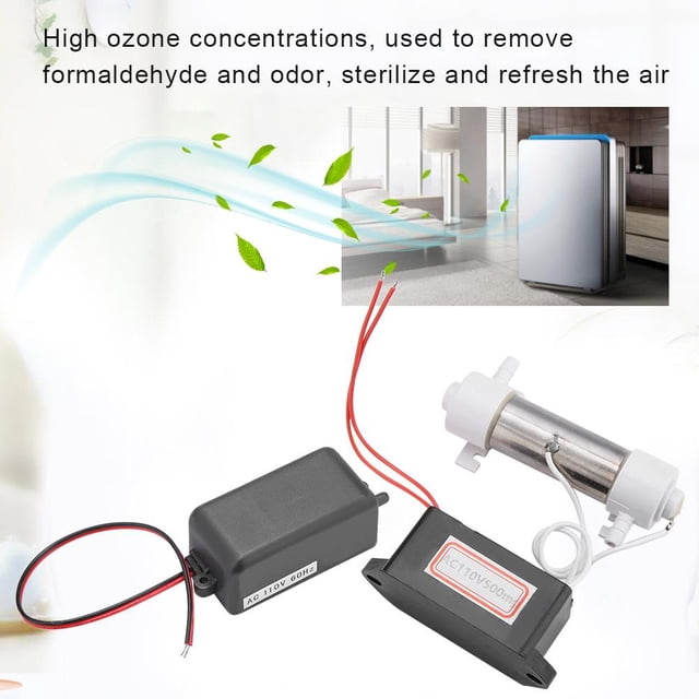 Zouminyy Generador De Ozono, 500Mg Ozonizador Tubo Generador De Ozono con Accesorios para Esterilizador De Purificador De Aire Doméstico(110V) Ecomeon no