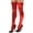Red, variant on Stockings Thigh High Socks With Zipper Detail Lingerie Accessories For Women Fashionable Stretchable Latex Style