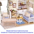 thumbnail image 4 of Mini Coffee Table, Beautiful Photography Prop Dollhouse Furnitur 1/12 Scaled  For Kids Wood Color, 4 of 8