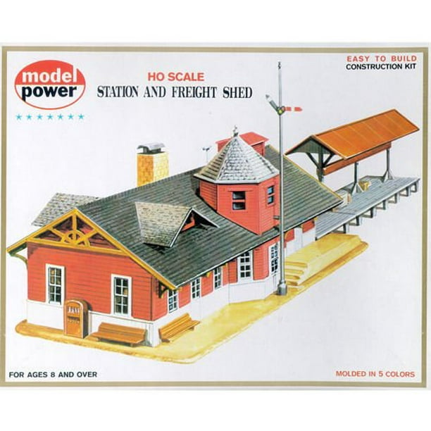 Model Power HO Scale Building Kit Station And Freight Shed Walmart