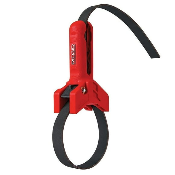 Llave con mango de tubo RIDGID 42478 STRAPLOCK de 3 a 8 pulgadas, roja