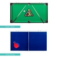thumbnail image 5 of Best Choice Products 4-in-1 Multi Game Table, Childrens Arcade Set w/ Pool Billiards, Air Hockey, Foosball - Dark Wood, 5 of 7