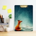 thumbnail image 5 of FMSHPON FoxSnowflakes Clipboard Hardboard Wood Nursing Clip Board and Pull for Standard A4 Letter 13x9 inches, 5 of 7