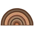 thumbnail image 2 of Safavieh Braided Angel Bordered Machine Washable Reversible Area Rug, Brown/Light Brown, 2' x 4' Half Moon, 2 of 16