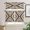 Brown, variant on Kitchen Curtains Set, Brown Black Kitchen Curtains and Valances Set, Boho Wooden Modern Geometric Abstract Rod Pocket Tier Curtains 36 Inch Length for Cafe/Bedroom Windows