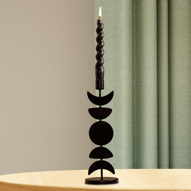 Portavelas de hierro perfecl Candelabro minimalista decoración de mesa