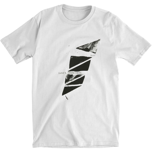 Men's Janes Addiction Aces Slim Fit T-shirt Large White
