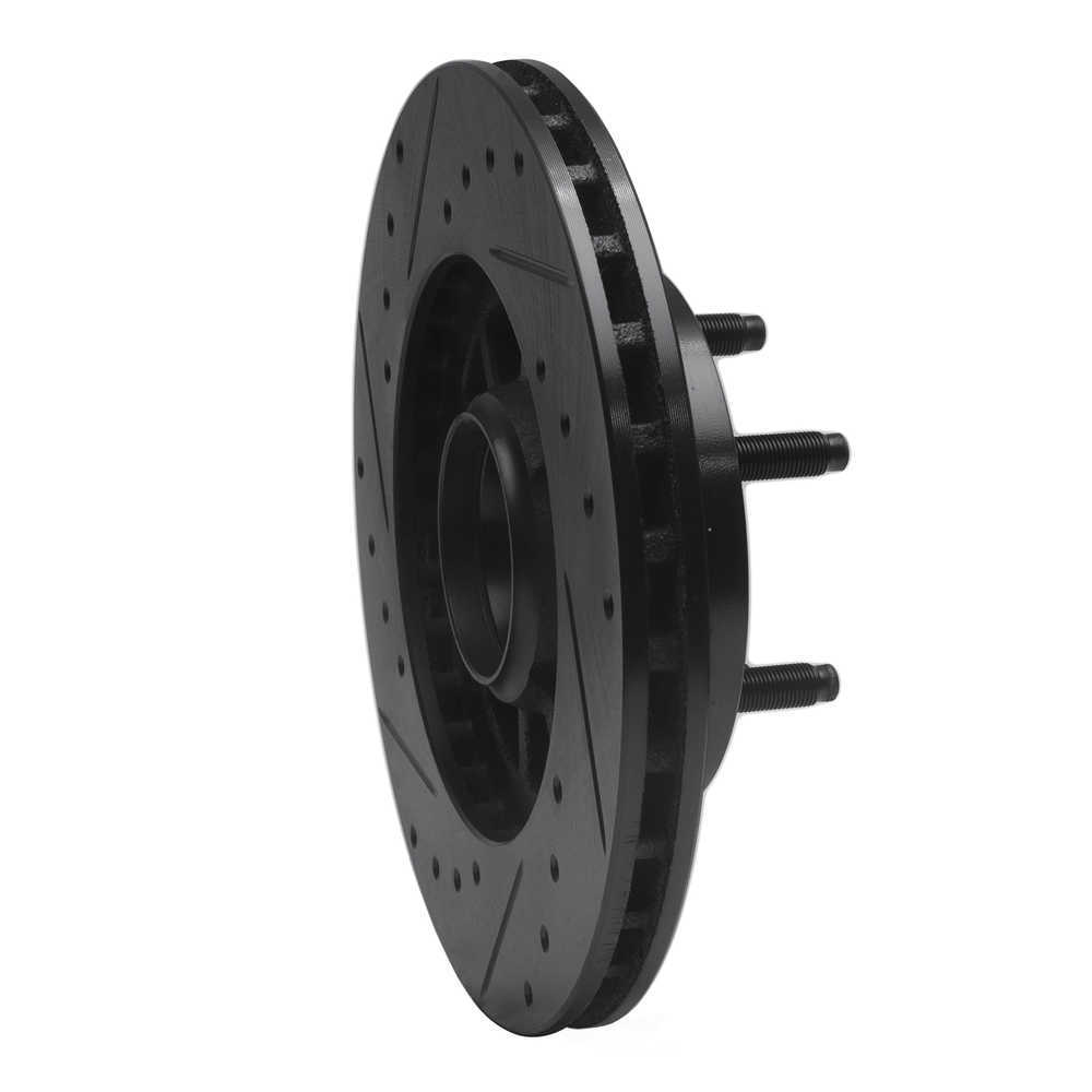 Dynamic Friction Company 633-54111R DFC Brake Rotor - Drilled And Slotted - Black