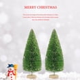 thumbnail image 4 of sweethay Mini árbol de Navidad para el hogar, oficina, , mini árbol, adorno con base redonda, decoración de vacaciones, verde hierba Type3 NO3, 4 of 6