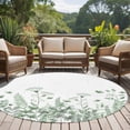 thumbnail image 4 of Large Round Rug 8Ft Washable Non-Slip, Sage Green Spring Floral Circle Area Rugs for Living Room Bedroom, Watercolor Elegant Pastoral Flowers Indoor Floor Mats Carpet Runner for Home Decor, 4 of 8