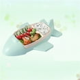 thumbnail image 4 of Creative children's food grade bamboo fiber food grade household baby food tray cartoon airplane grid children's tableware, 4 of 5