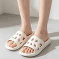 thumbnail image 5 of Women's Shower Shoes Fashion Casual Outdoor Indoor Shower Sandals with Drain Holes Lightweight Comfy Footwear White 8 [EU-40], 5 of 5