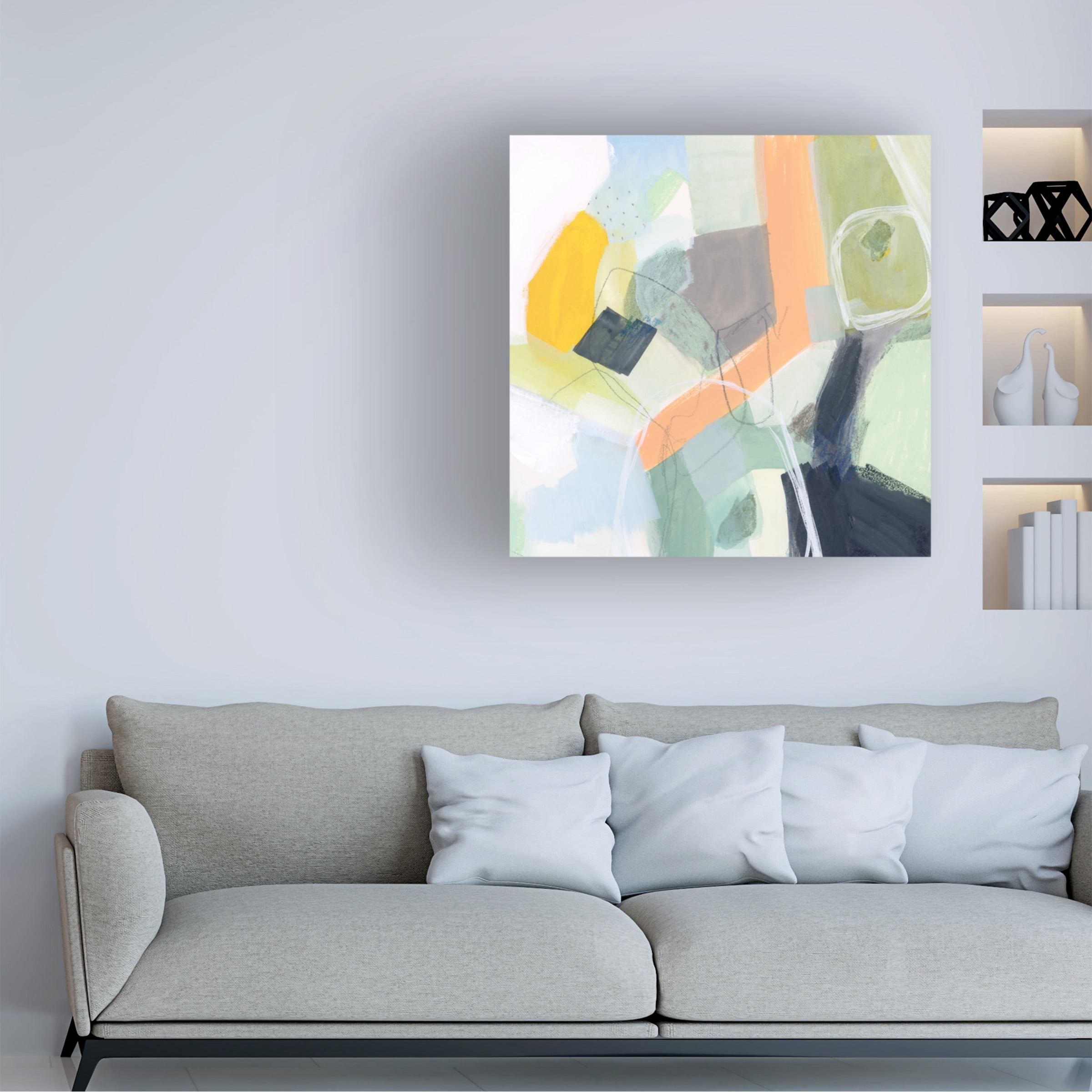 Victoria Borges 'Tumbled Topography II' Canvas Art