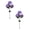 Purple, variant on Fairy Hydrangea Lights, Solar Garden Lights Outdoor, IP65 Waterproof Colorful LED Flower Lights, Adjustable Stems Solar Powered Outdoor Decor for Patio, Yard, Pathway, 28", Pink