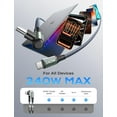thumbnail image 3 of AINOPE 240W USB C to USB C Cable [10FT] Right Angle C to C Cable Fast Charging,Sideways Phone Charger USBC to USBC Fits  17 16 15 Pro Max Plus, Air/Pro, Pro, S25,Pixel,, 3 of 8
