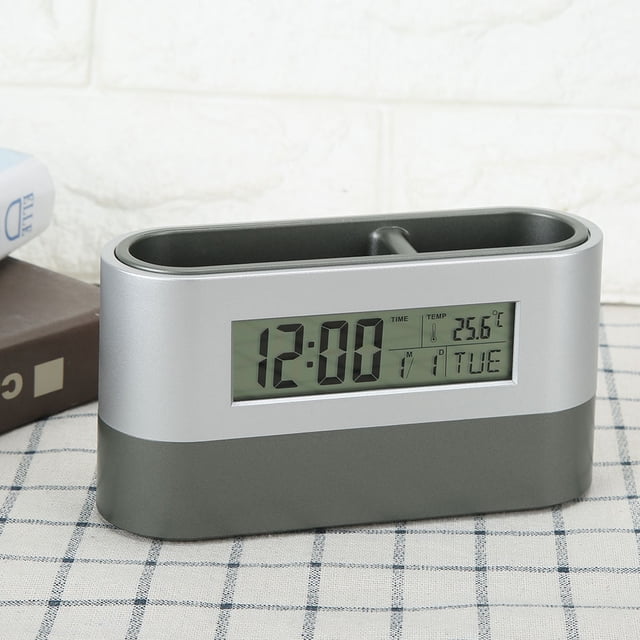Reloj LCD, innovador soporte para bolígrafo, reloj electrónico LCD, soporte para bolígrafo, reloj impulsado por el rendimiento
