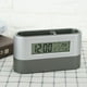 thumbnail image 2 of Reloj electrónico Digital Reloj Innovador con Soporte para bolígrafo, Estilo Minimalista Moderno con Pantalla LCD de Temperatura de Calendario perpetuo, 2 of 9