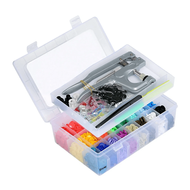 Juegos+herramienta Bloosom Botón A Presión De Pinza Para Ropa 375pz Multicolor