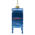 thumbnail image 4 of Northlight 4.5" Shiny Blue Glittered Express Mail USPS Mailbox Glass Christmas Ornament, 4 of 5