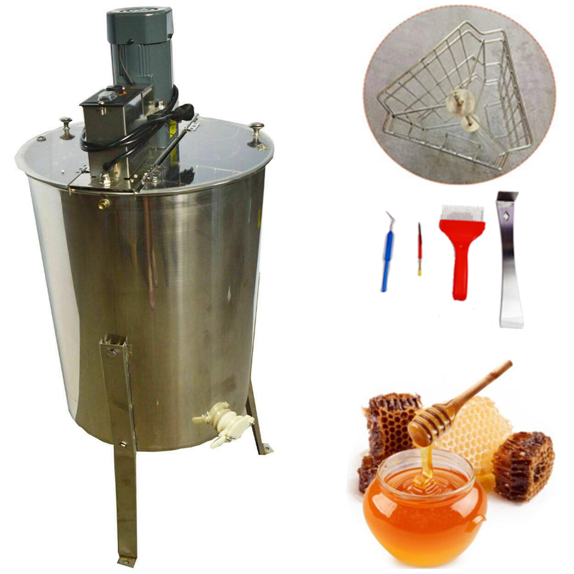Electric Honey Extractor Stainless Steel Beekeeping Scraper Bee Device 