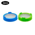 thumbnail image 2 of 2pcs Seed Sprouting Lids Filters with Stainless Steel Mesh Seed Germination Cover Strainer Lids for Wide Mouth Mason Jars Canning Jars, 2 of 7