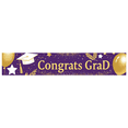 thumbnail image 2 of Purple Congrats Grad Banner with Golden Elements Balloons and Tassel Decors Backdrop Party Supplies for Graduation Party Photography Props Celebration Decorations, 2 of 6