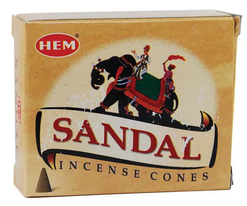 One Box of 10 cones HEM Sandal Sandalwood Incense wholesale 10 Cones 