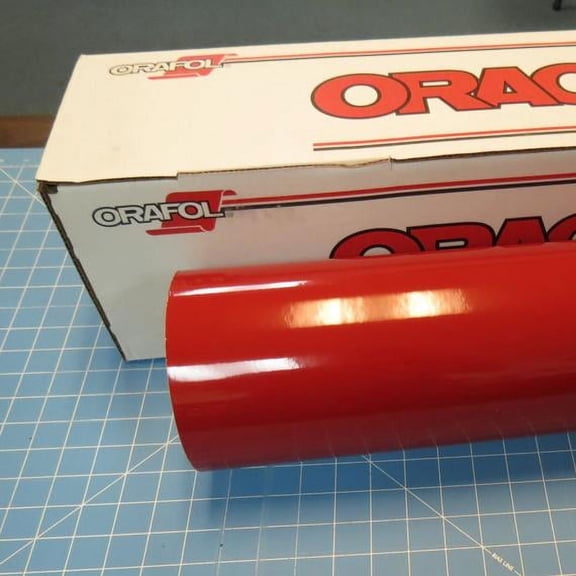 Dark Red 24" x 10 Ft Roll of Glossy Oracal 651 Vinyl for Craft Cutters and Vinyl Sign Cutters
