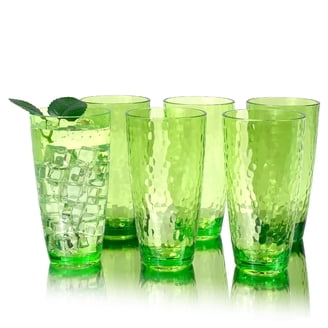 Certified International Acrylic Glassware Set, 8 Heavyweight DOF Glasses,  15 oz, Diamond Cut Design - Walmart.com