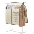 thumbnail image 2 of Garment Rack Cover 35 x 43 Inch Dustproof Clothes Rail Cover Breathable Clothes, 2 of 8