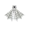thumbnail image 3 of Halloween Cape Velvet Hooded Cloak Spider Costumes Cosplay 9-10 Years, 3 of 7