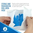 thumbnail image 4 of Dynarex Sterile Disposable Nitrile Exam Gloves, Powder-Free, Sterilely Packaged in Pairs, Textured Palms, Blue, Medium, 1 Case - 8 Boxes of 50 Pairs, 4 of 7