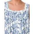 thumbnail image 5 of Aria Women's Sleeveless Long 100% Cotton Nightgown in 46", Sizes XS to 5X, 5 of 7