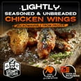 thumbnail image 2 of Grumpy Butcher Heritage Chicken Wings, 2 Flavors Garlic Parmesan and Smoky Salt & Pepper, Fully Cooked & Microwaveable, 2 Pack (20 oz each), 2 of 8