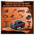 thumbnail image 6 of 2Pack LB2X4020 7.0Ah High Capacity Battery Replacement for Black and Decker 20V MAX Lithium Battery,Compatible with LBXR20 LBXR20-OPE LB20 LBX20 LBX4020 LB2X4020 LB2X4020-OPE Cordless Tools, 6 of 7