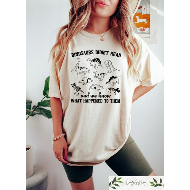 Funny Reading Shirt, Retro Librarian Shirt, Teacher Appreciation Shirt, Book Lover Gift, B - Ivory - S