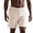 ZA-Khaki men's cargo shorts, variant on Men's Striped Shorts Elastic Waist Drawstring Casual Pajama Shorts Beach Shorts for Summer Sleep Lounge Wear Vacation Khaki L